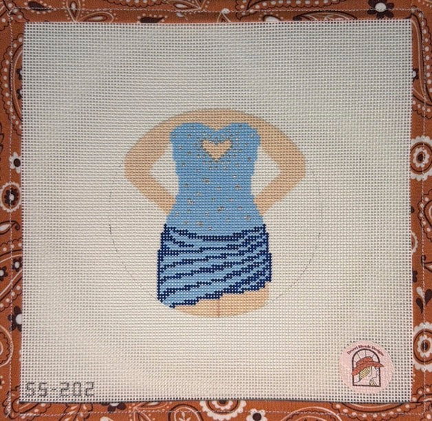 Heart Cut-Out Dress: Blue